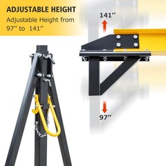 2 T Gantry Crane, 4000 LB Loading Capacity, Portable Shop Lift Hoist Adjustable