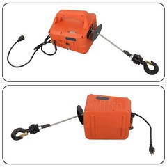 1100lbs 1500W 3in1 Portable Electric Hoist Winch Wire & Wireless Remote Control