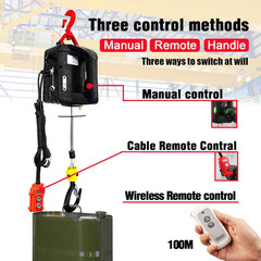 Electric Hoist Winch 3 in 1,1100Lbs Electric Hoist 110 Volt 1500W Portable Elect
