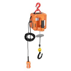Electric Hoist Winch, 440 lbs Capacity, 1500W, Wireless Remote, 16 ft/min, 3in1