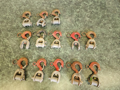 LOT OF 13 Lineman Hook and Latch Bottom Block Assembly with Hot Stick Ring