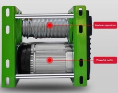 German-Style Hoist, Small Wireless Remote-Controlled Crane, Heavy-Duty Crane
