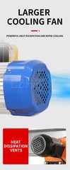 1/2/3-ton Integrated Trolley with 220V Electric Hoist and Four-way I-beam