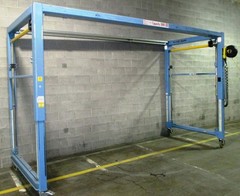 HM Cross Workstation Bridge Crane 1000 lb Capacity Telescoping, Tilt , Moveable
