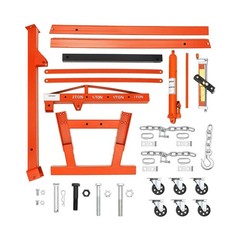 2 Ton Folding Hydraulic Engine Hoist with Load Leveler 4400 LBS Capacity Heav…