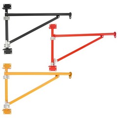 Wall Mount Crane Bracket Alloy Steel Hoist Bracket Crane Swing Arm with Pole
