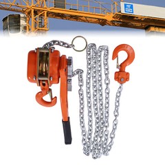 3/4Ton Lever Block Chain Hoist Ratchet Type Come Along Puller 2 Hooks 10FT Lift