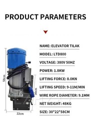 Elevator Basket Accessories Electric Basket Lifter Motor for Facade Construction