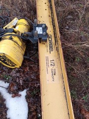 Jib Crane Floor Mount With Electric 1/4 Ton Chain Hoist