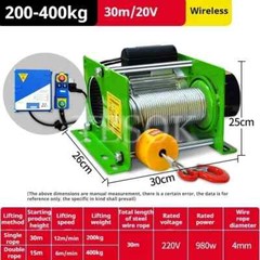 Small Winch Electric Wireless Remote Control Fast Heavy Duty Lifting Crane