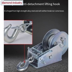 800 pounds Manual Hand Winch Manual Winch Small Lifting Winch with Wire Rope