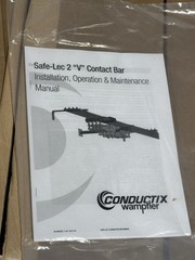 CONDUCTIX WAMPFLER SAFE-LEC 2 “V” CONTACT BAR KIT x16 TANDEM COLLECTOR / BRACKET