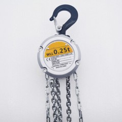 New Portable Mini Hand Chain Hoist Hook Mount 0.25/0.5 Ton Capacity 3 Meter Lift