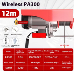 Electric Hoist 220V Crane Small Wireless Lift Hoist Winch Crane 12m 20m 30m