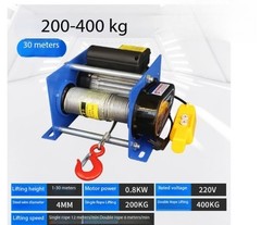 Small Electric Winch 200-400KG Electric Winch 30M Wire Rope Winch Crane