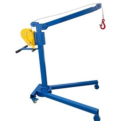1100LBS Foldable Small Hoist Portable Lifting Machine Crane Cargo Handling Crane