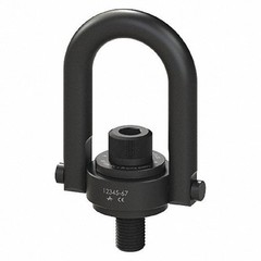 ADB 23503 50000 Lb Working Load 1″ 180° Pivot 360° Swivel Angel Hoist Ring –