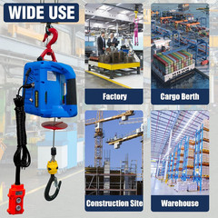 3-In-1 Electric Hoist Winch,1100Lb Capacity, Portable Electric Power Winch with
