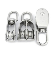 M15/20/25/32/50 Heavy Duty Single Dual Rope Pulley Wheel Towing Hanging Block
