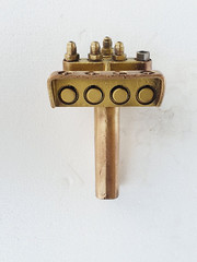 JD NEUHAUS Pneumatic Pendant Control for Hoist & Winch 4 Way, Brass
