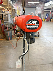 CM LODESTAR 1/4 TON 500 LBS ELECTRIC CHAIN HOIST 110V