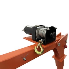 360° Electric Small Crane 500kg 1.2-2.2m 3000lb Hoister Swivel Hoist Winch Crane