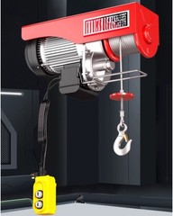 Mini Electric Hoist 220V Home Use Small Crane Winch Pulley Lifting Crane