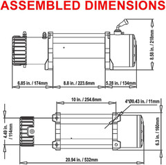 12000lb 12V Truck Waterproof Steel Rope Electric Winch with Roller Fairlead