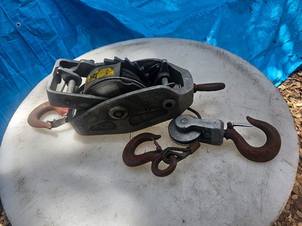 Lincoln LUG-ALL 3000 lbs Ratcheting Cable Hoist USA – Works Great – No Handle