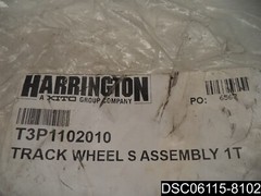 T3P1102010 Harrington Hoist TRACK WHEEL S ASSEMBLY 1T