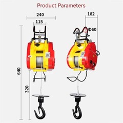 Electric Hoist Small Crane Portable Suspension Hoist Line Control Lifting Crane