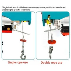 PA1500 PA1200 Mini Electric Hoist 220V Household Crane 1-Ton Small Crane