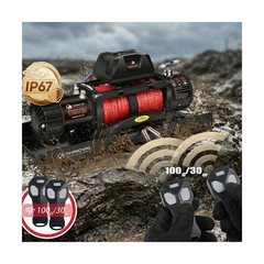 13000lb Electric Winch, Synthetic Rope, Battery Disconnect Switch, Low Profil…