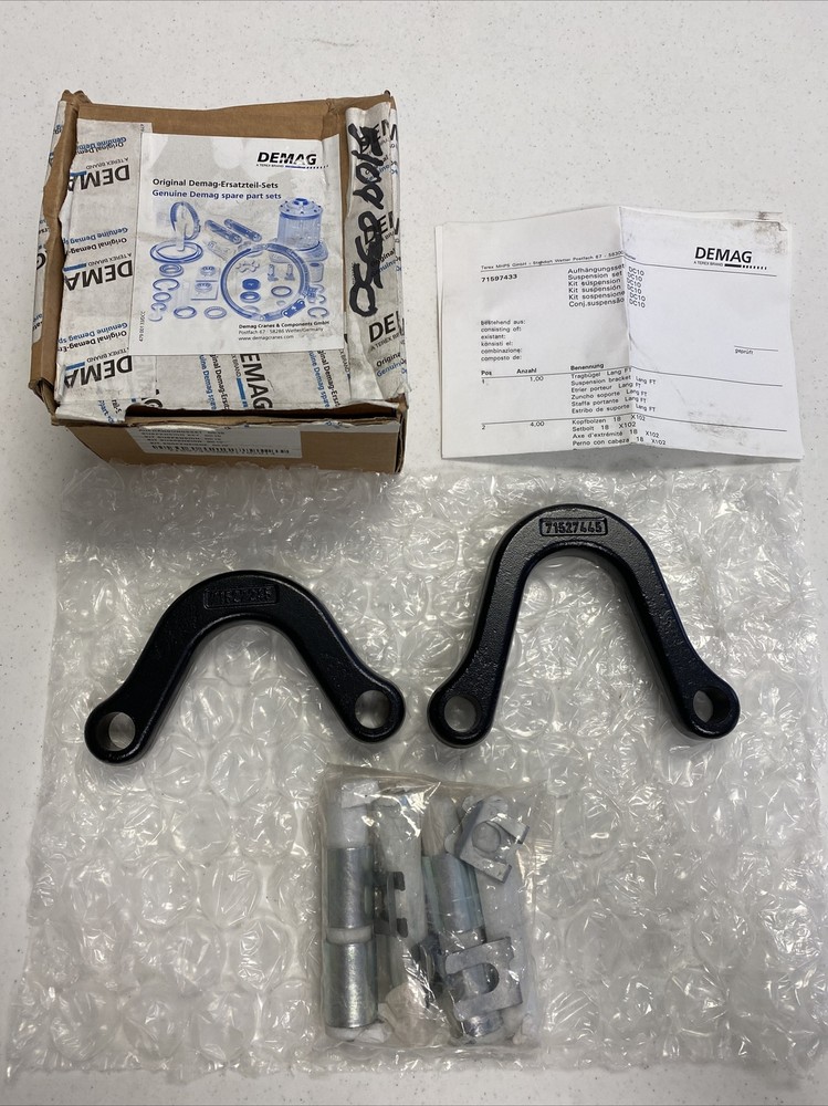 Demag 71597433 Suspension Set DC10 Kit W/ Suspension Brackets Setbolts & Clips
