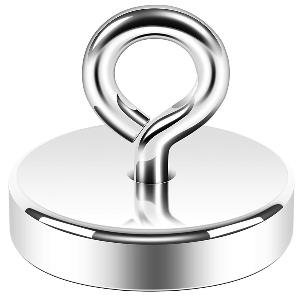 Neosmuk Silver Fishing Magnet, 1.75 inches Magnet Strong inches,
