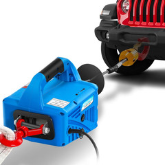 1,100Lb Electric Hoist with Wire Remote Control 16Ft/Min, 110/120 Volt 25Ft Port