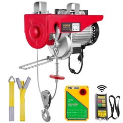 VEVOR Electric Hoist 440lbs Crane Winch with Wireless Remote Control 480W 110V
