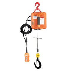 Portable Miniature Electric Mini Hoist 220v Crane Home Remote Control Lift Hoist