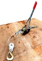4000lb Come Along Dual Gear Ratcheting Hand Winch Lever Hoist Puller Cable Lift