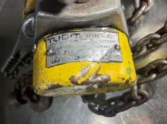 Tugit 1 Ton Ratchet Chain Hoist Come-A-long Winch Rigging. Item ID #1