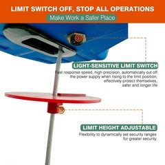 3 in 1 Electric Hoist Winch,1100LB 1500W Portable Power Winch Crane,110V/120V…