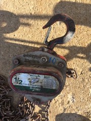 LITTLE MULE 10′ CHAIN FALL 1/2 TON MAX. LOAD MANUAL HOIST LMHA 1000 Lb Cap