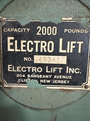 Electro Lift 4634,1 Hoist 2000 Lbs K-15