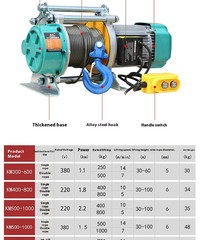 Multi-functional Small Hoist 220V Household Electric Hoist 380V Small Crane