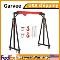 2 Ton Adjustable Gantry Crane Adjustable 97″ to 141″ with 12 Positions 4400 LBS