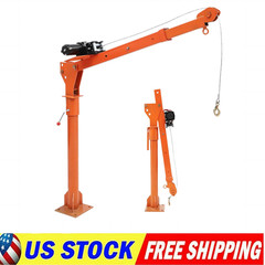 ✨1100 lbs Pickup Truck Hoist Crane w/Electric Winch Folding Truck Mounted Crane