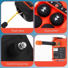 4 Button Channel Industrial Wireless Overhead Crane Remote Control Kit 12V 24…