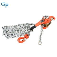 Wrench Hoist 6600lb Capacity 20ft Manual Lever Block Steel Chain Hoist G80 Chain