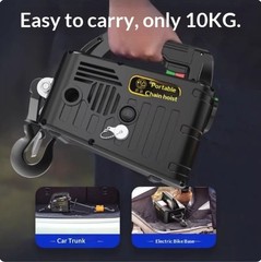 Electric Hoist 220V Home Remote Control Portable Suspended Hoist Lifting Crane