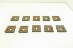 Acco Bridge Crane Rail Support Clamp Plate Cast Iron 2-1/2 x 2-3/4″ Lot of 10